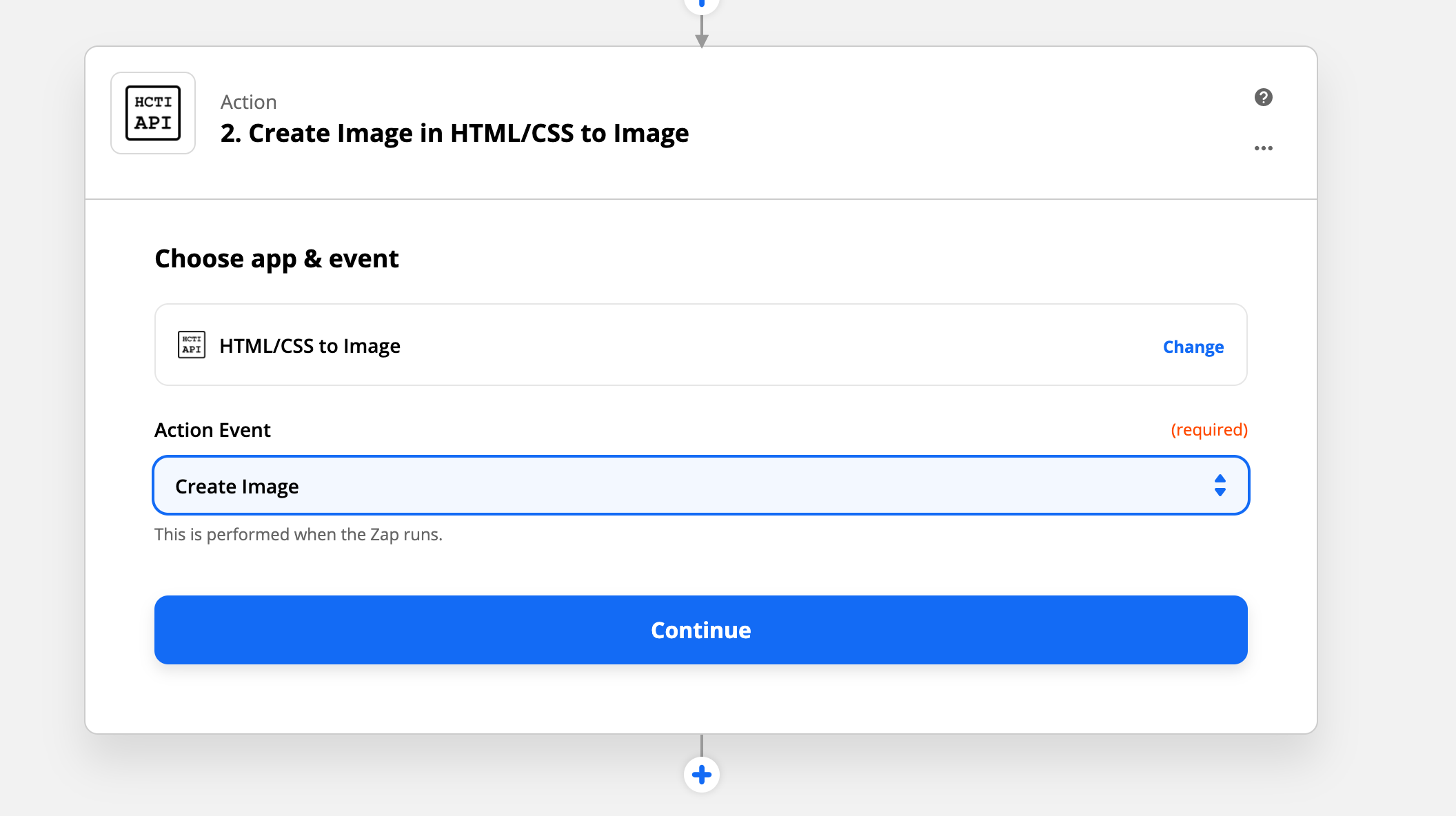 Set up the HTML/CSS to Image integration