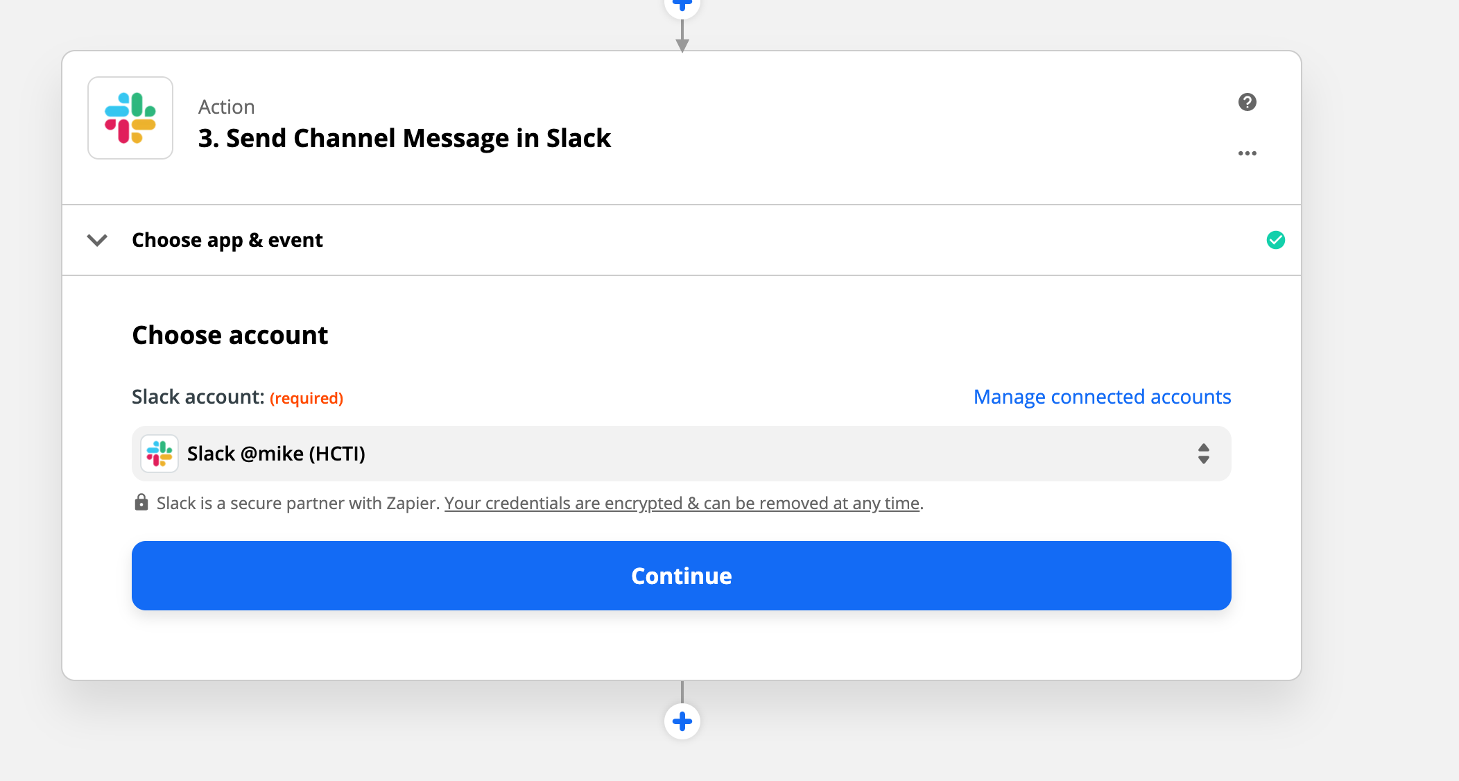 Connect Zapier to Slack